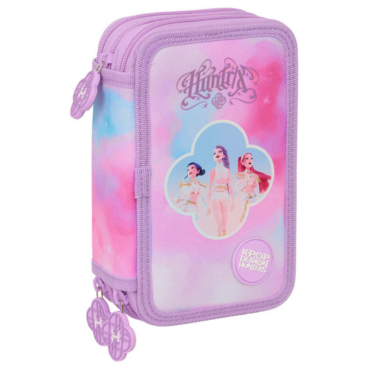 artist kpop demon hunters triple pencil case 37pcs