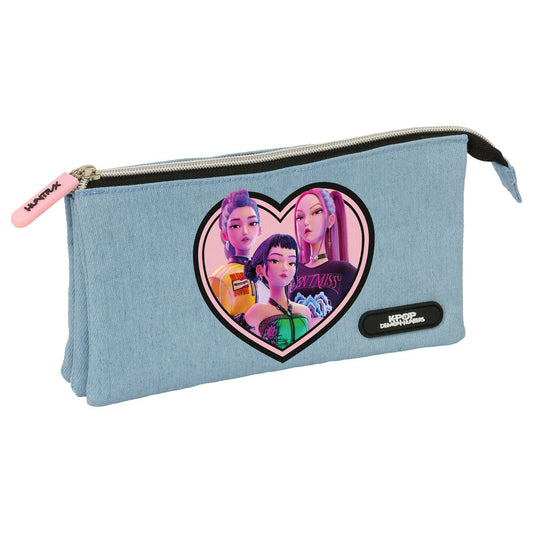 huntrix kpop demon hunters triple pencil case