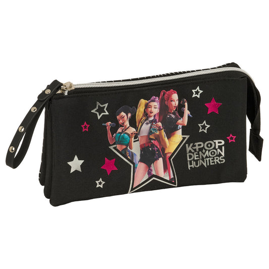 energy kpop demon hunters triple pencil case