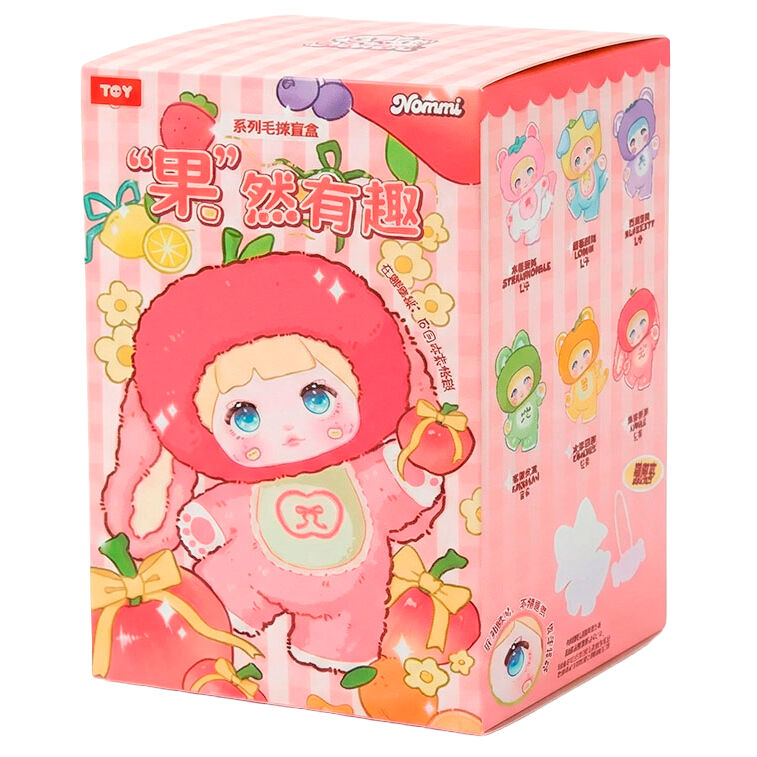 Nommi 18cm Caixa Surpresa com Pelúcia Sortida  Série Frutas Interessantes