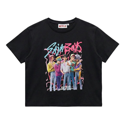 saja boys kpop demon hunters t shirt