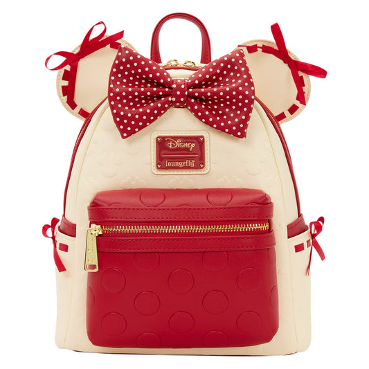 rocks the dots coquette minnie mouse disney loungefly backpack 26cm
