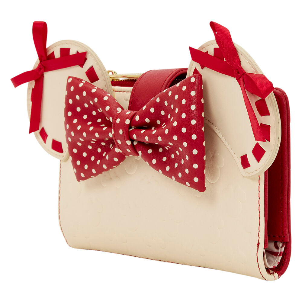 Portafoglio Loungefly Rocks the Dots Coquette Minnie Mouse Disney
