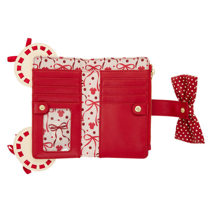 Portafoglio Loungefly Rocks the Dots Coquette Minnie Mouse Disney