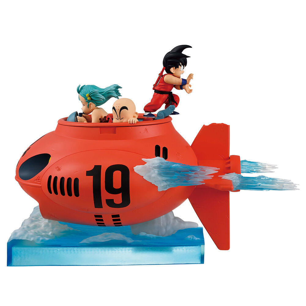 figure ichibansho son goku  bulma & krillin vs red ribbon army dragon ball 16cm