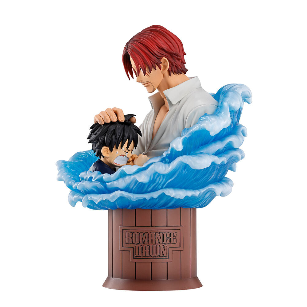 figure ichibansho shanks & luffy red hair pirates one piece 15cm