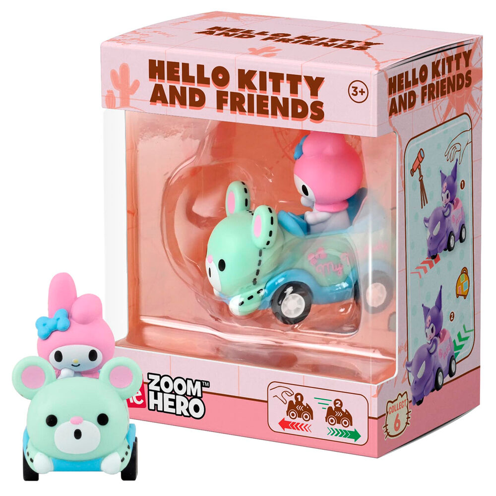 Figuras da Série 1 Zoom Hero Hello Kitty e Amigos sortidas