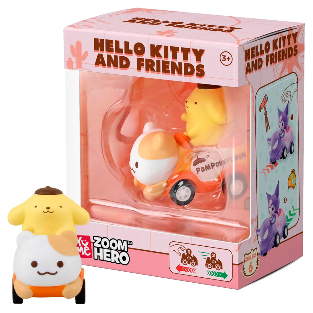 Figuras da Série 1 Zoom Hero Hello Kitty e Amigos sortidas