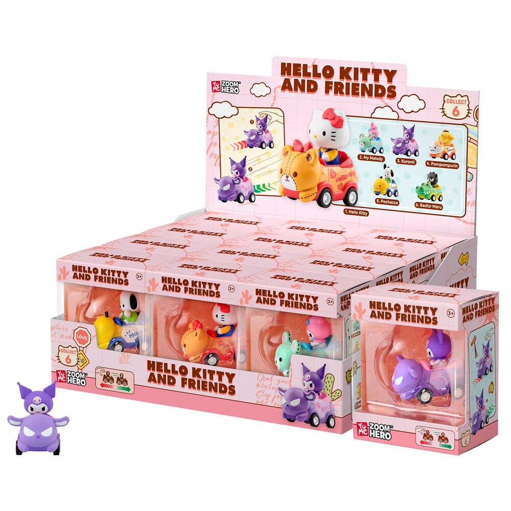 Figuras da Série 1 Zoom Hero Hello Kitty e Amigos sortidas