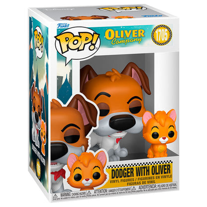 Figura POP Disney Oliver & Company Dodger con Oliver 5  1 Chase