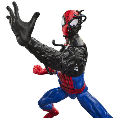 Figura de Spiderman con traje alienígena de Secret Wars serie Marvel Legends 15 cm
