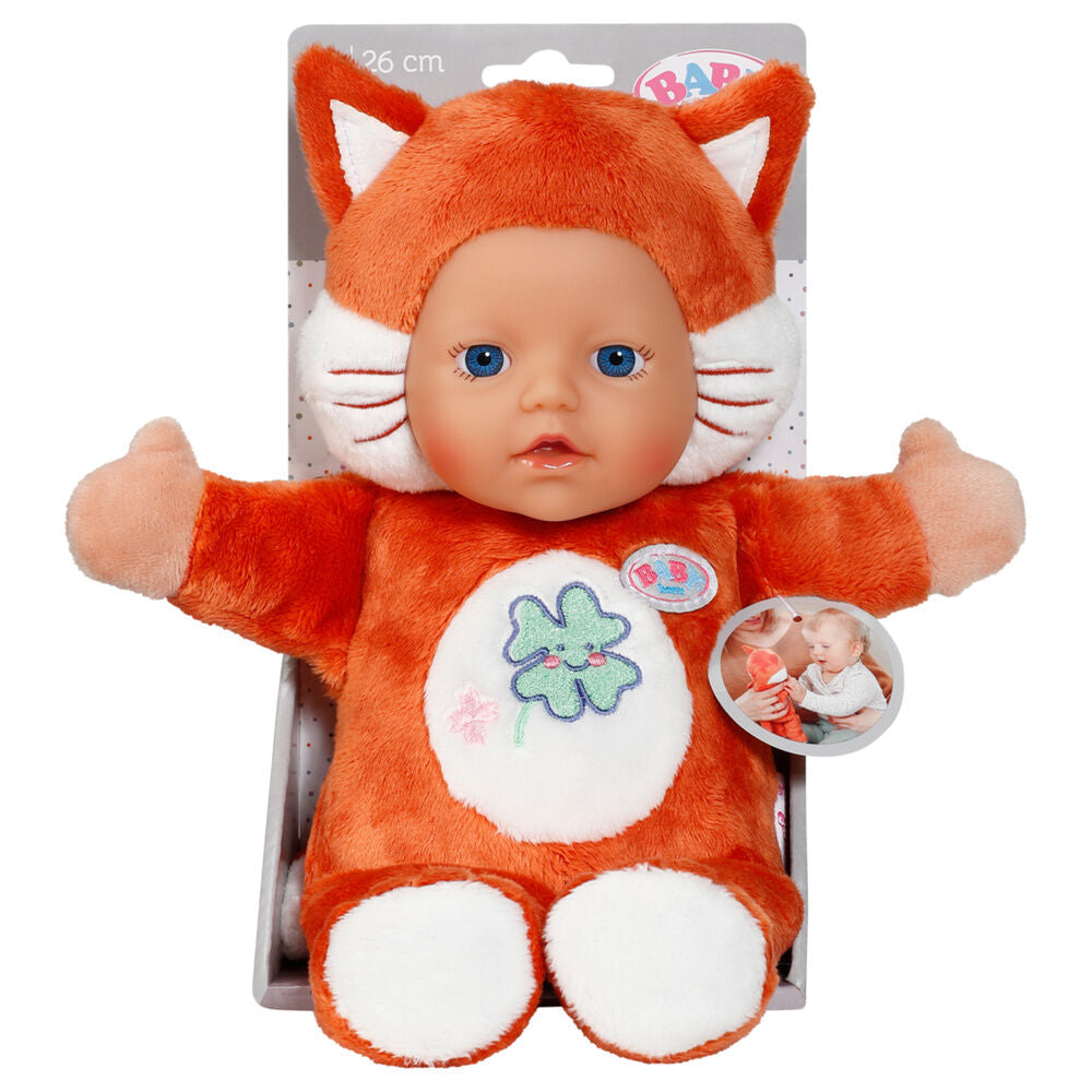 funny fox doll baby born 26cm