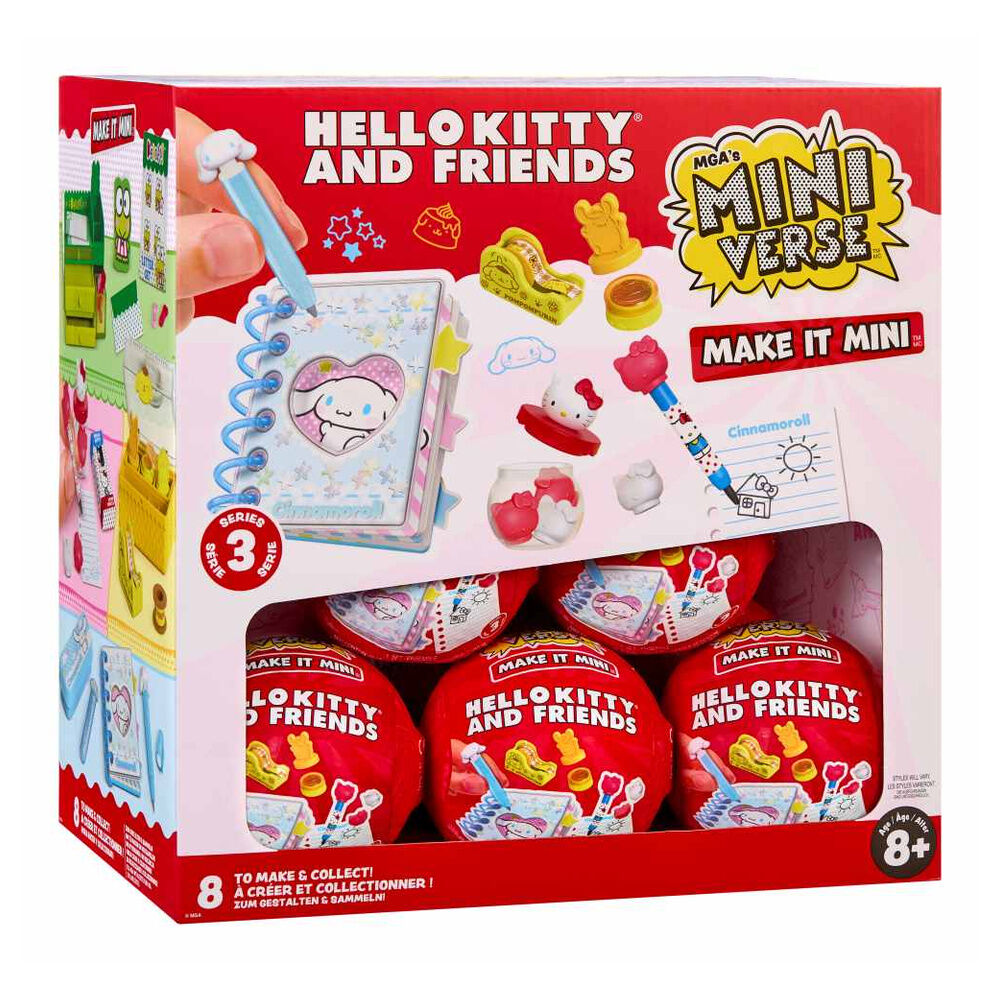 miniverse make it mini hello kitty series 3 surprise capsule assortment