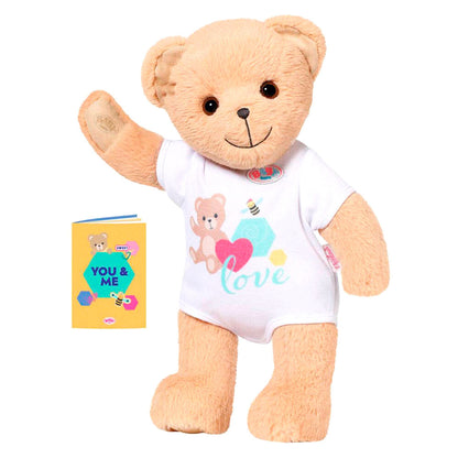 baby born white teddy bear plush doll 36cm