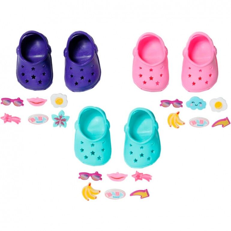 baby born shoes with pins (assorted)