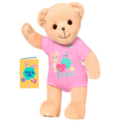 Baby Born rosa Teddybär Plüschpuppe 36 cm