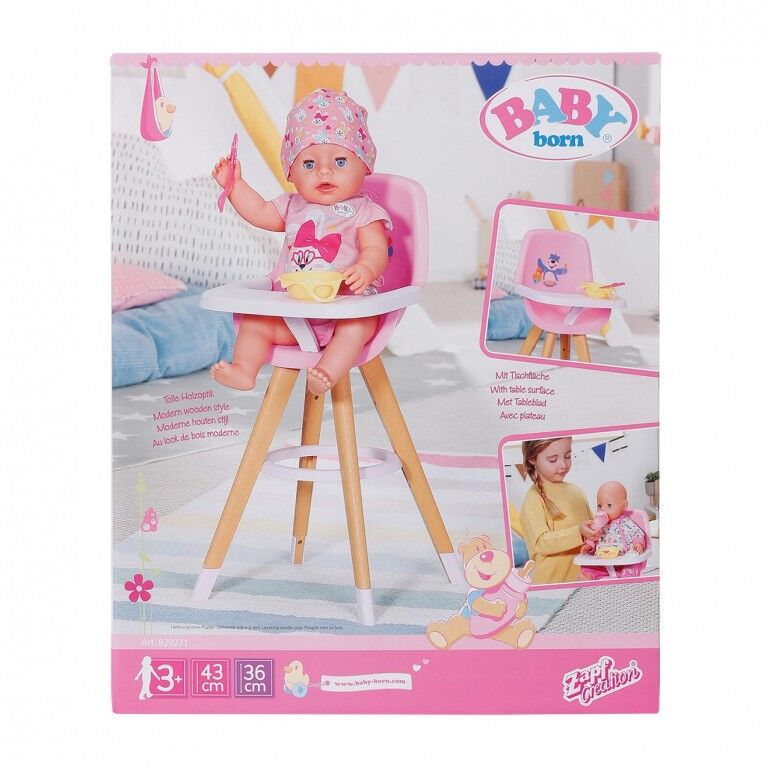 chaise haute Baby Born