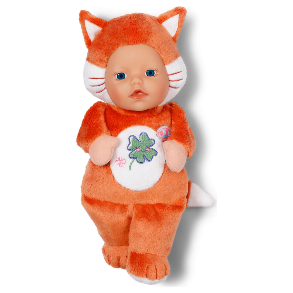 Boneca Raposa Engraçada Bebê Nascido 26cm