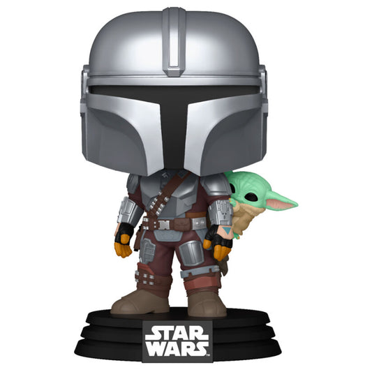 pop figure star wars mandalorian & grogu  the mandalorian with grogu