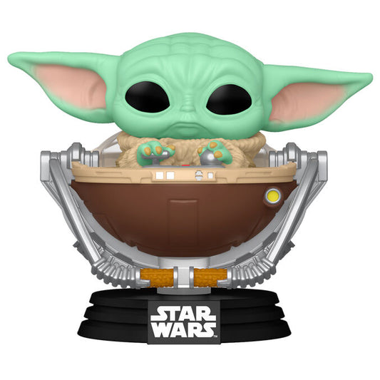 pop figure star wars mandalorian & grogu  grogu in pram