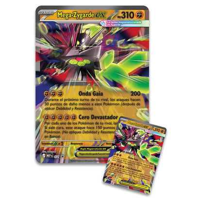 Premium Ex Mega Zygarde Pokemon Card Game Blister Pack (Spanish)