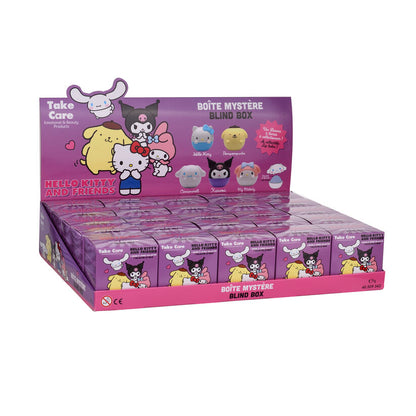 Bálsamo labial surpresa Hello Kitty e Amigos em caixa surpresa sortida