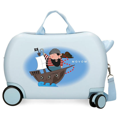 abs pirate boat movom trolley suitcase 45cm