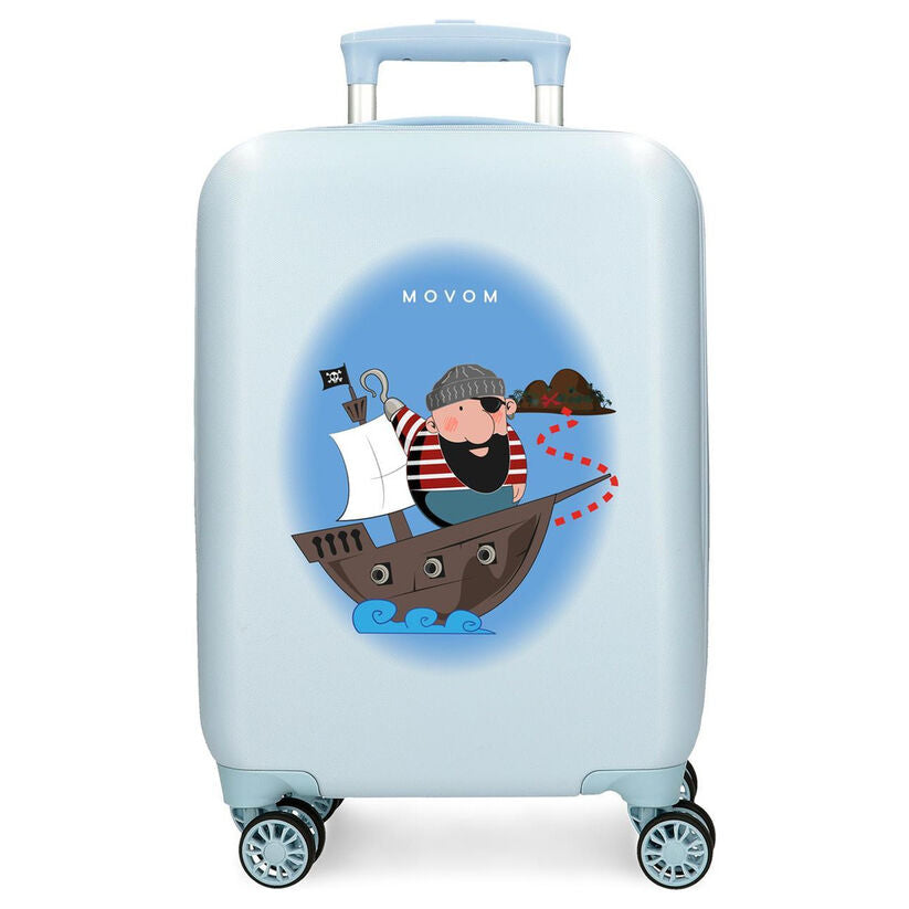 movom pirate boat abs trolley suitcase 50cm