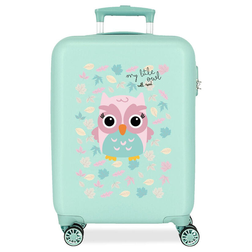 ABS trolley suitcase Happy Pets Owl Roll Road 55cm