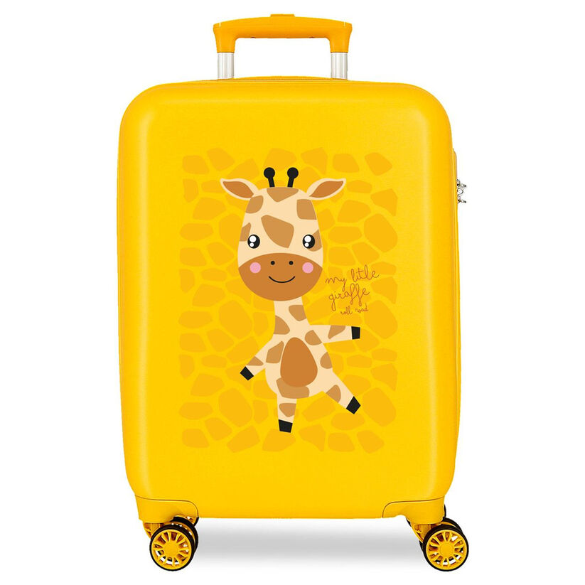 abs trolley suitcase happy pets giraffe roll road 55cm