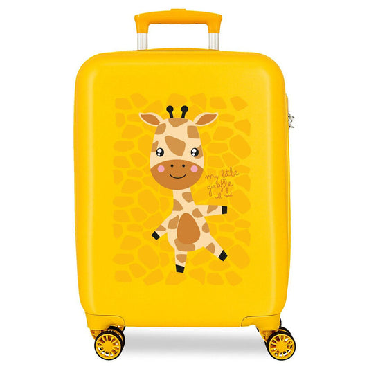 abs trolley suitcase happy pets giraffe roll road 55cm