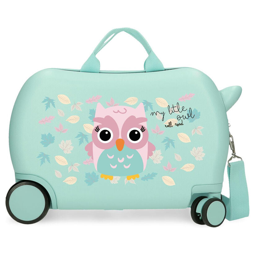 ABS trolley suitcase Happy Pets Owl Roll Road 45cm