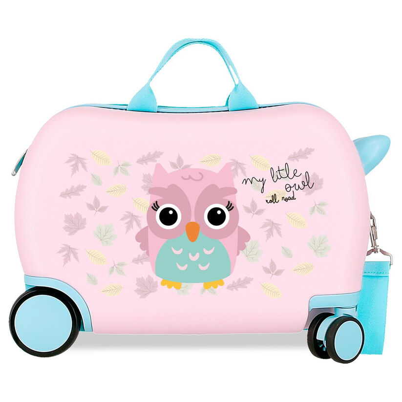 ABS trolley suitcase Happy Pets Owl Roll Road 45cm