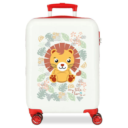 abs trolley suitcase happy pets lion roll road 50cm