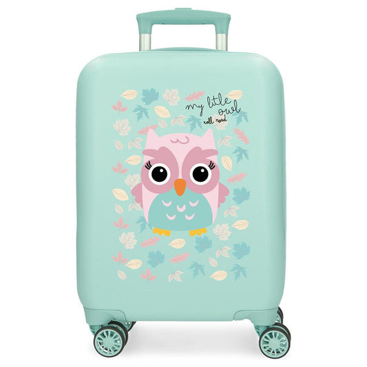 happy pets owl roll road abs trolley suitcase 50cm
