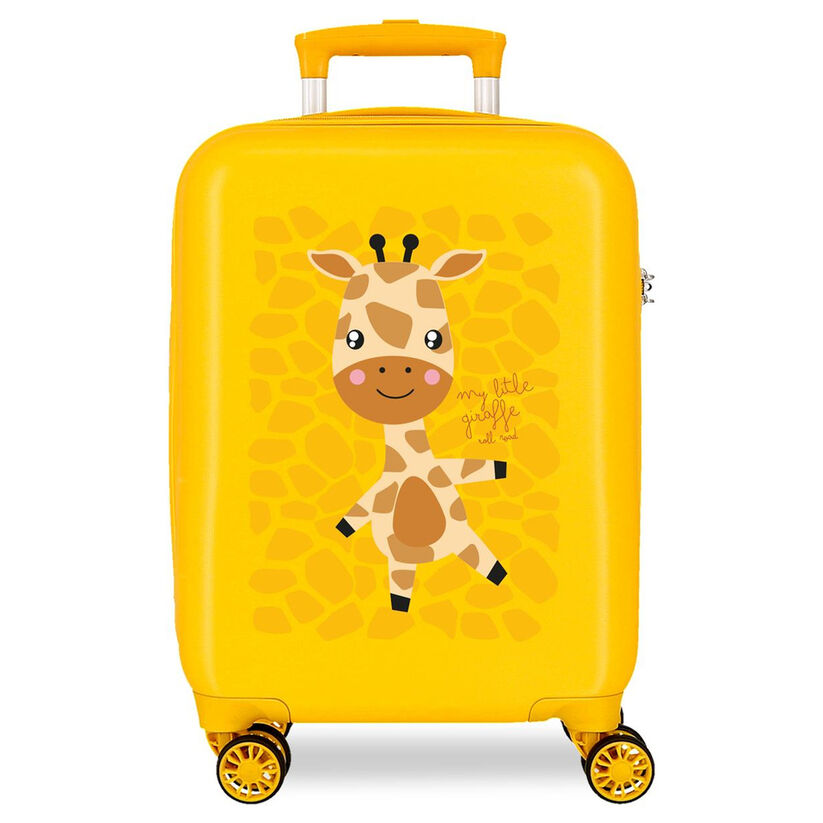 abs trolley suitcase happy pets giraffe roll road 50cm