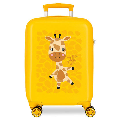 abs trolley suitcase happy pets giraffe roll road 50cm