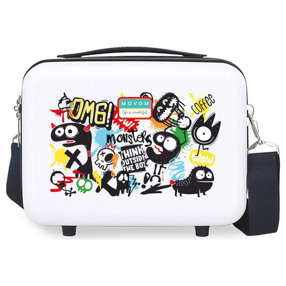 monsters movom 29cm abs adaptable toiletry bag