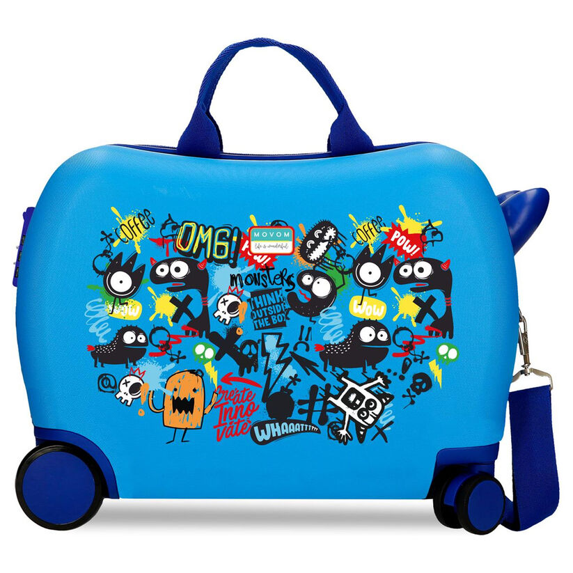 monsters az movom abs trolley suitcase 50cm