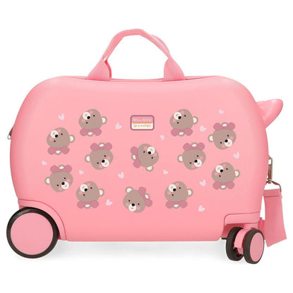 ABS trolley suitcase Baby Pets Bear Roll Road 45cm