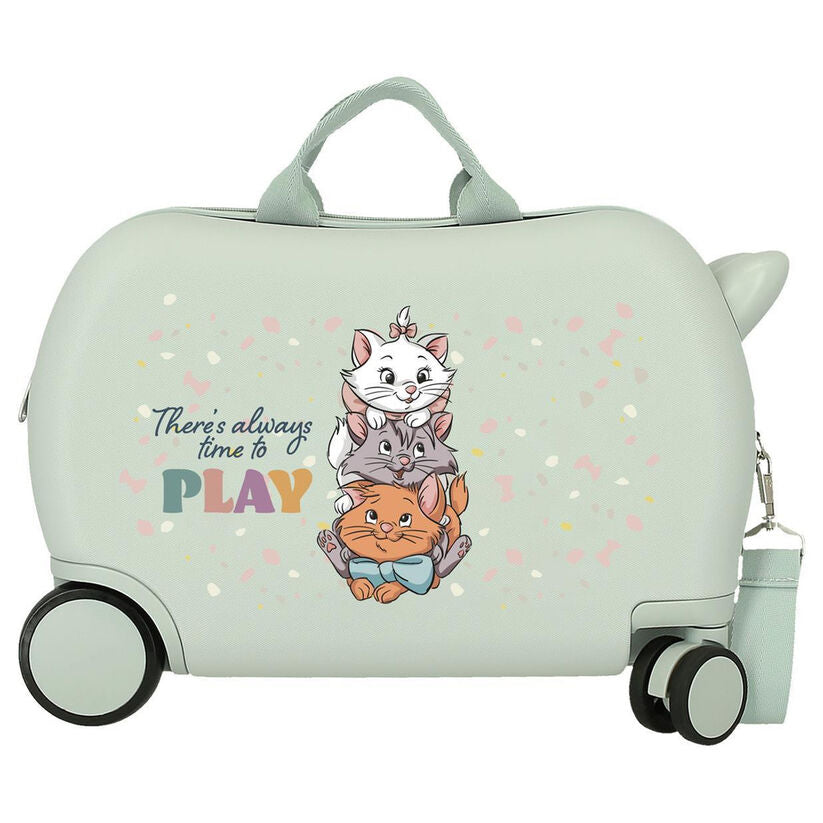 abs trolley suitcase time to play the aristocats disney 45cm
