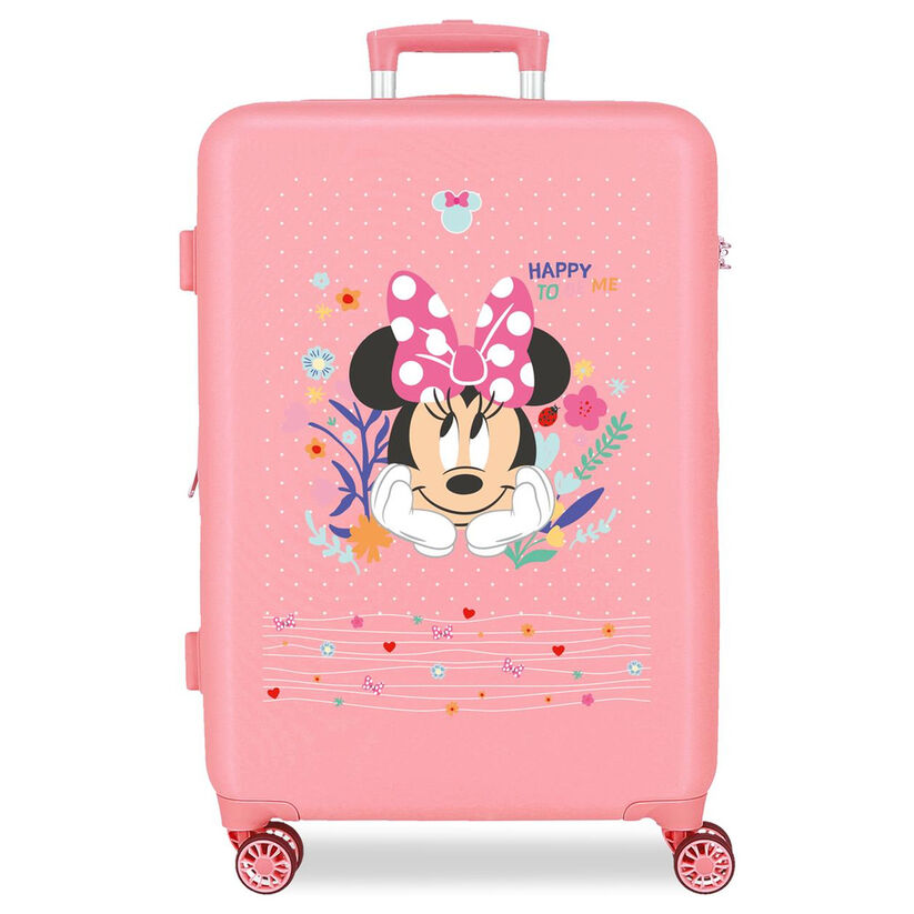 abs trolley suitcase happy to be me minnie disney 65cm