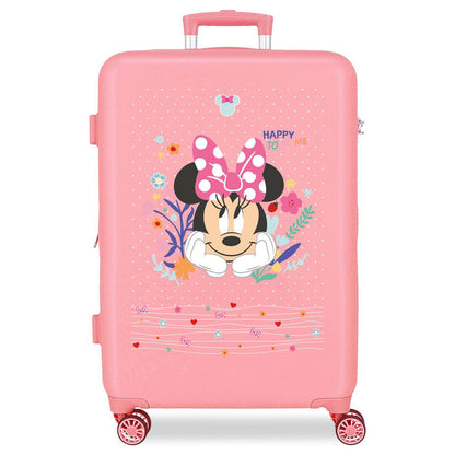 abs trolley suitcase happy to be me minnie disney 65cm