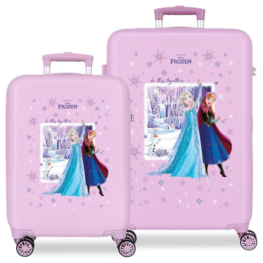 Set of 2 ABS trolley suitcases In This Together Frozen Disney 55/65cm