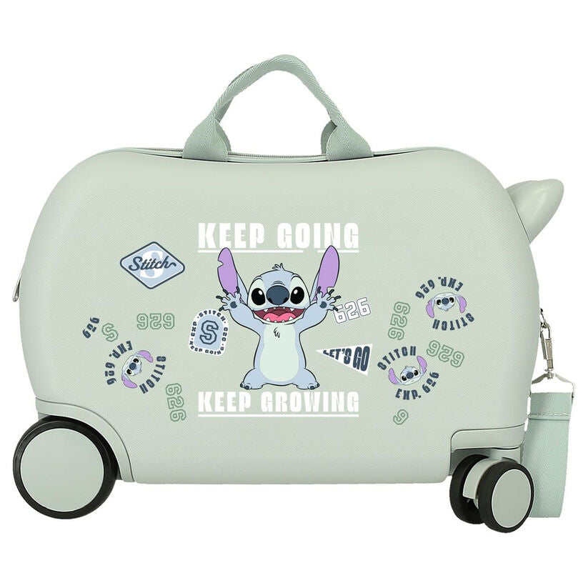 abs trolley suitcase keep going stitch disney 45cm