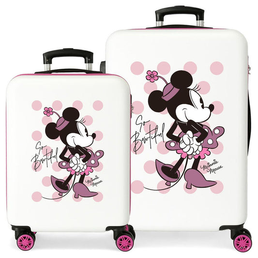 Set of 2 ABS trolley suitcases Have A Good Time Minnie Disney 55/65cm
