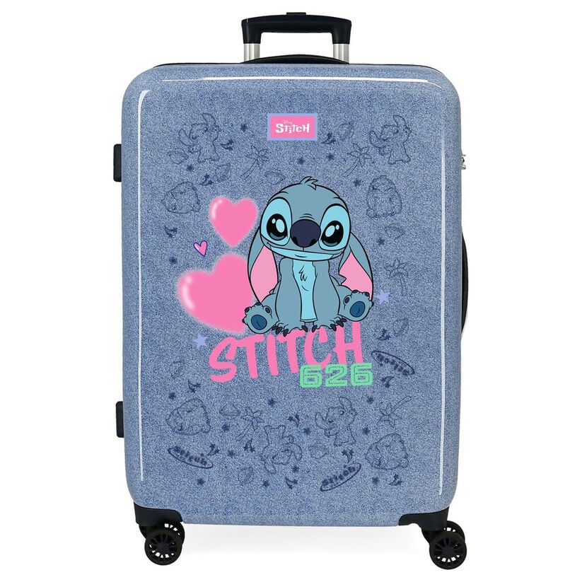 ABS trolley suitcase Hearts Stitch Disney 65cm