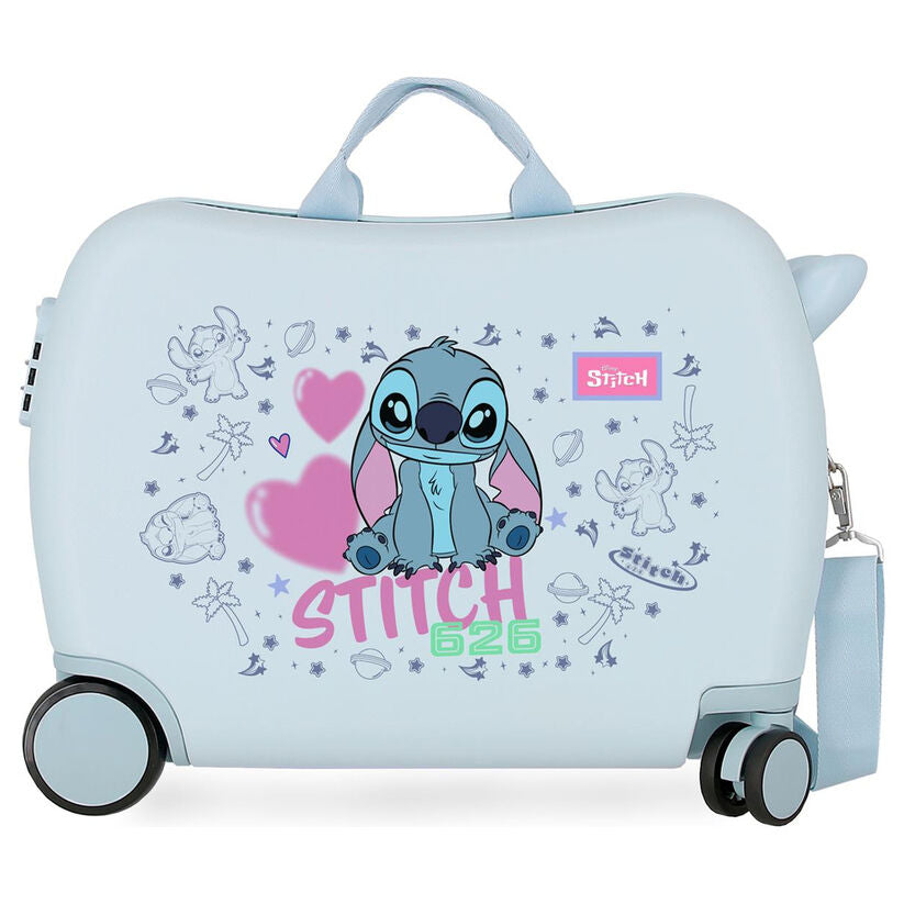 abs trolley suitcase hearts stitch disney 50cm