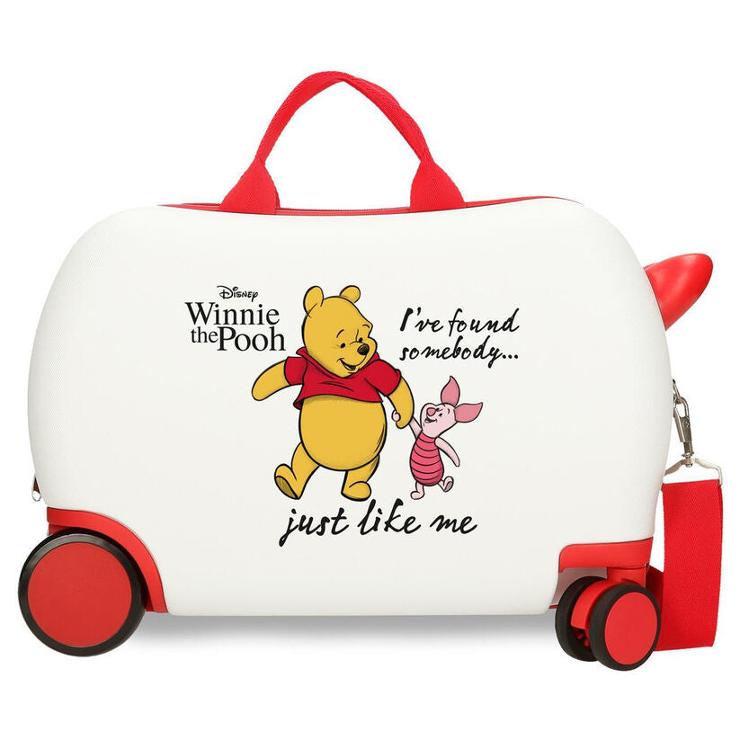 abs trolley suitcase piglet & winnie the pooh disney 45cm
