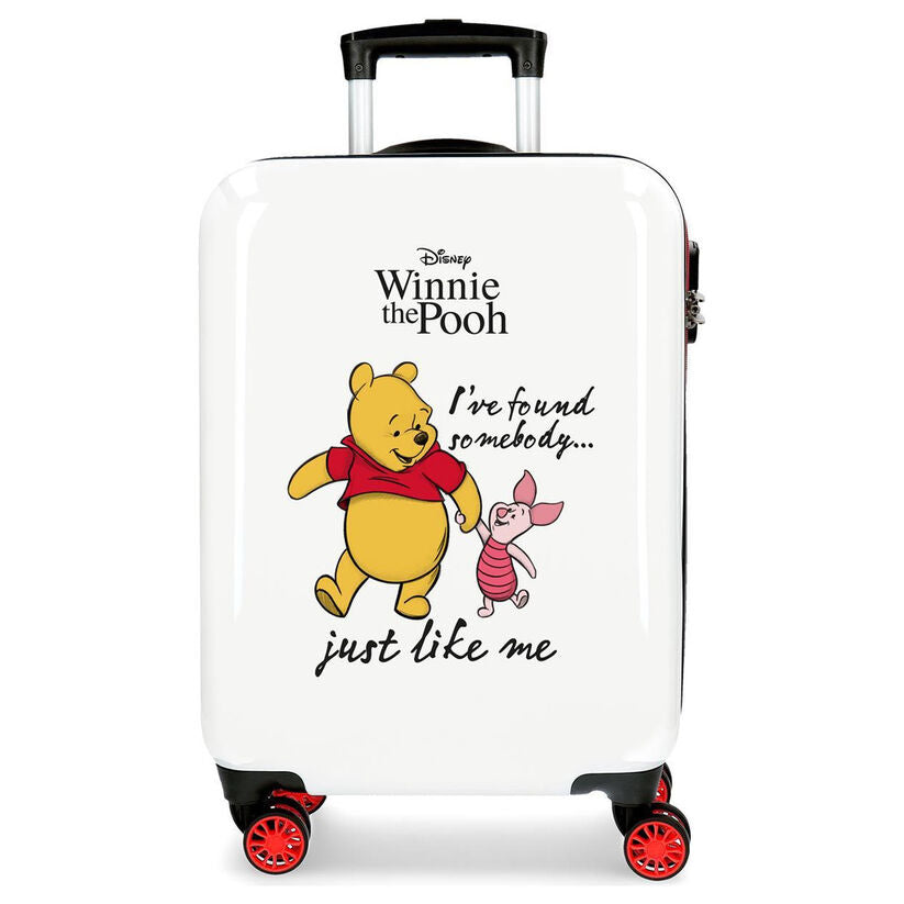 abs trolley suitcase piglet & winnie the pooh disney 55cm